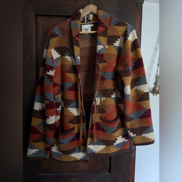 Women's Multicolor Patterned Jacket - Picture 2 of 6